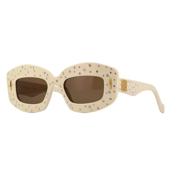 Excluded Loewe Sunglasses, New 350 LOEWE EYEWEAR Double-frame cat-eye gold-tone and acetate  main image 3